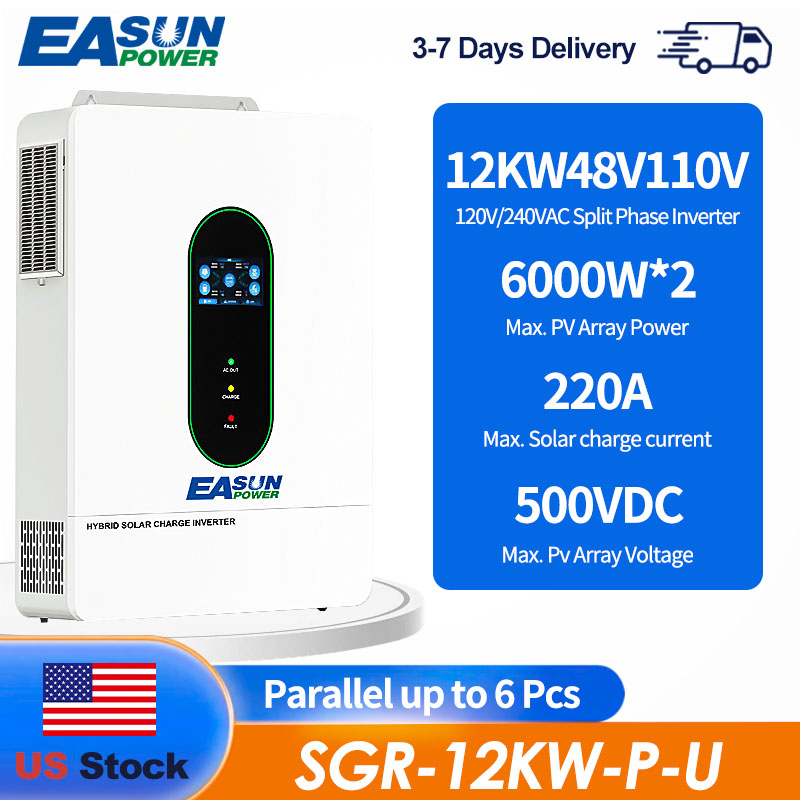 Grid Tie Inverter Limiter 2000W - EASUN POWER US 12KW 12000W スプリットフェーズソーラーインバーター