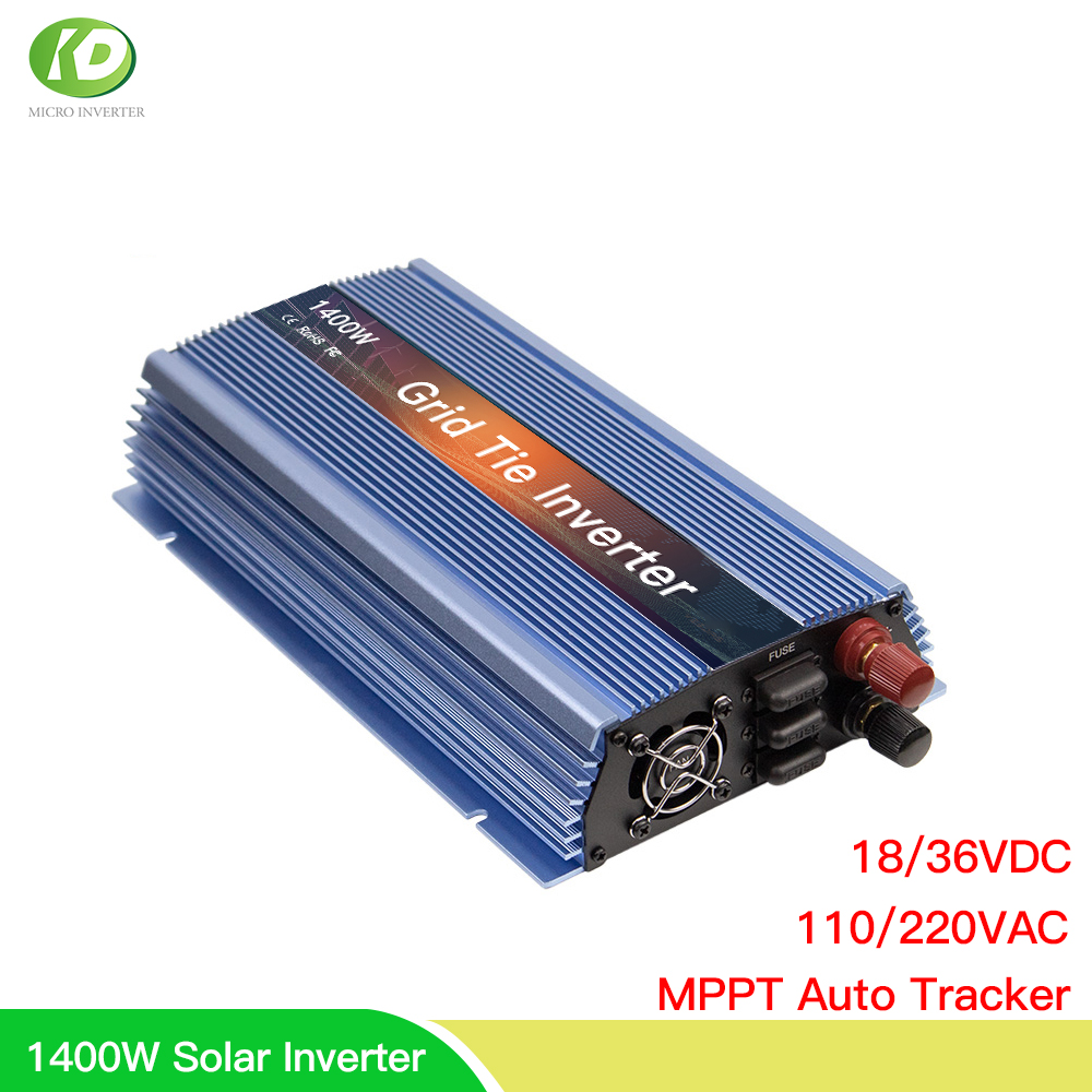 Micro Inverter 1400W Solar Grid Tie - 18v 24v 36v 1400ワットソーラーインバータmpptマイクロインバータ純粋な正弦波inversorコンバータ110 220用36 60