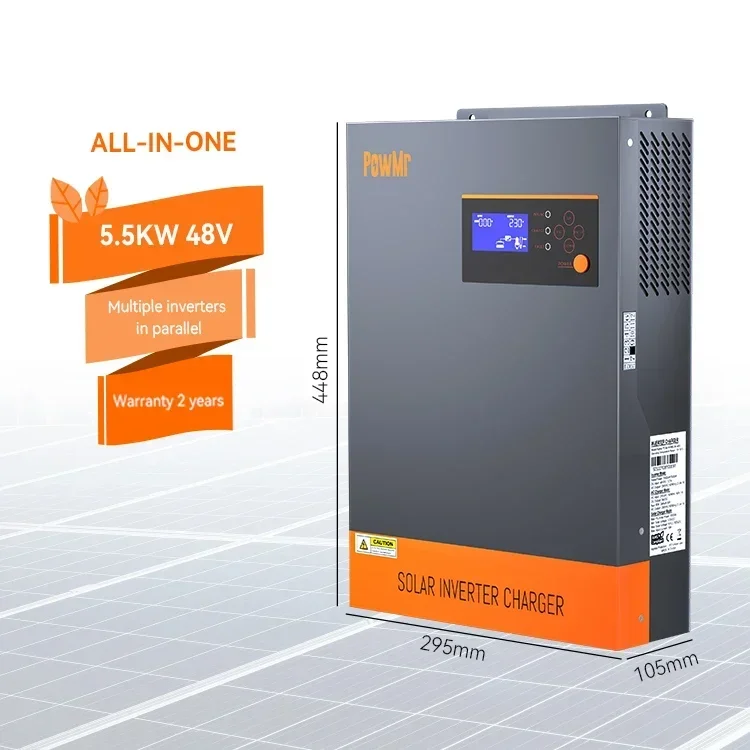 三相ハイブリッドソーラーインバーター 5.5KW 5.5KV - Hybrid Solar Inverter 5.5Kw Mppt 48V のレビューと価格