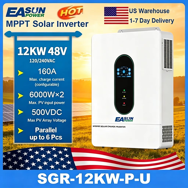 EASUN POWER 120V/110V 12KW ハイブ - Grid Tie Inverter Limiter 2000W のレビューと価格