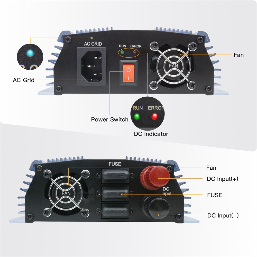 1000-1400W グリッドタイマイクロソーラーインバータ - Micro Inverter 1400W Solar Grid Tie のレビューと価格