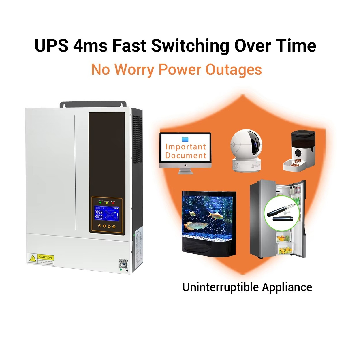 5.5KW 48Vハイブリッド型、オフグリッド/オングリッド - Hybrid Solar Inverter 5.5Kw Mppt 48V のレビューと価格